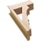 Ekena Millwork 7 1/2-in W x 18-in D x 30-in H Balboa Block Rough Cedar Woodgrain TimberThane Outlooker, Primed Tan OUTUR075X18X30BOA44RCPR - alternate 6